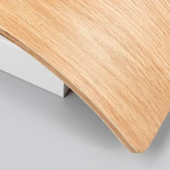 Aplique de pared LED Rafailia de Lindby, ancho 33 cm, madera, 3000 K
