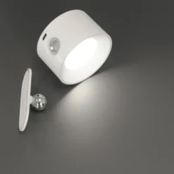 Aplique de pared LED recargable Magnetics, blanco, CCT, con imán
