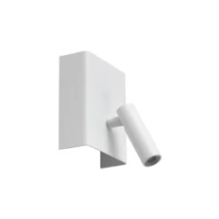 Aplique de pared LED recargable Lindby Agit, blanco, metal, regulador de