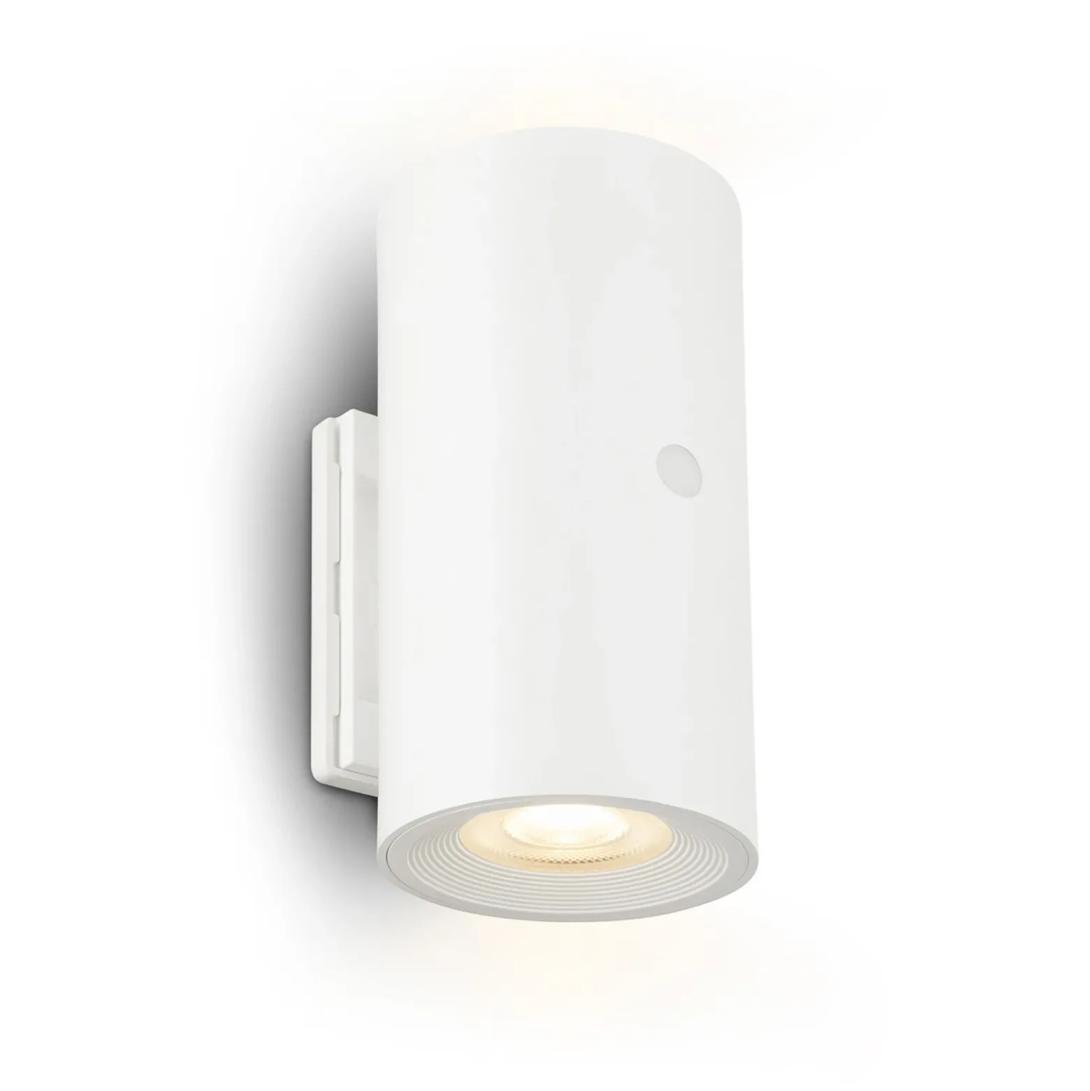 Aplique de pared LED recargable Isy, blanco mate, plástico, 3000 K