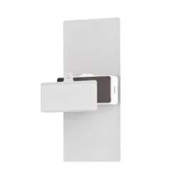 Aplique de pared LED recargable Magnetics, blanco, atenuable, 22,5 cm de