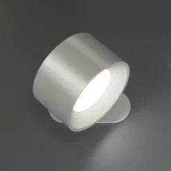 Aplique de pared LED recargable Magnetics, plateado, CCT, con imán
