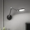 Aplique de pared LED Regina, negro, CCT, atenuable, regulable