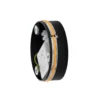 Aplique de pared LED Ring S, Ø 15 cm, madera contrachapada, dorado
