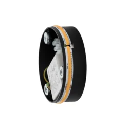 Aplique de pared LED Ring S, Ø 15 cm, madera contrachapada, dorado