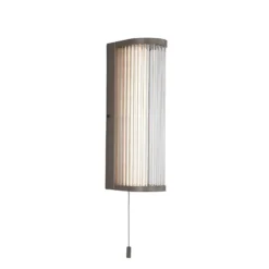 Aplique de pared LED Rue, bronce, IP44, metal, cristal, 3.000 K