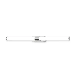 Aplique de pared LED Runt, longitud 60 cm, cromada, 4000 K, IP44
