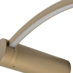 Aplique de pared LED Saturno, dorado, Ø 80 cm, metal, 4000 K