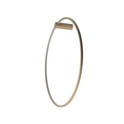 Aplique de pared LED Saturno, dorado, Ø 80 cm, metal, 4000 K