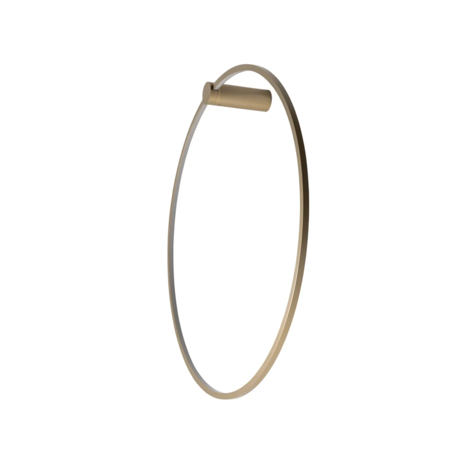 Aplique de pared LED Saturno, dorado, Ø 80 cm, metal, 4000 K