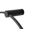 Aplique de pared LED Saturno, negro, Ø 80 cm, metal, 4000 K