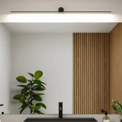 Aplique de pared LED Sava de Paulmann, negro, 120 cm, IP44