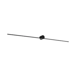 Aplique de pared LED Sava de Paulmann, negro, 120 cm, IP44