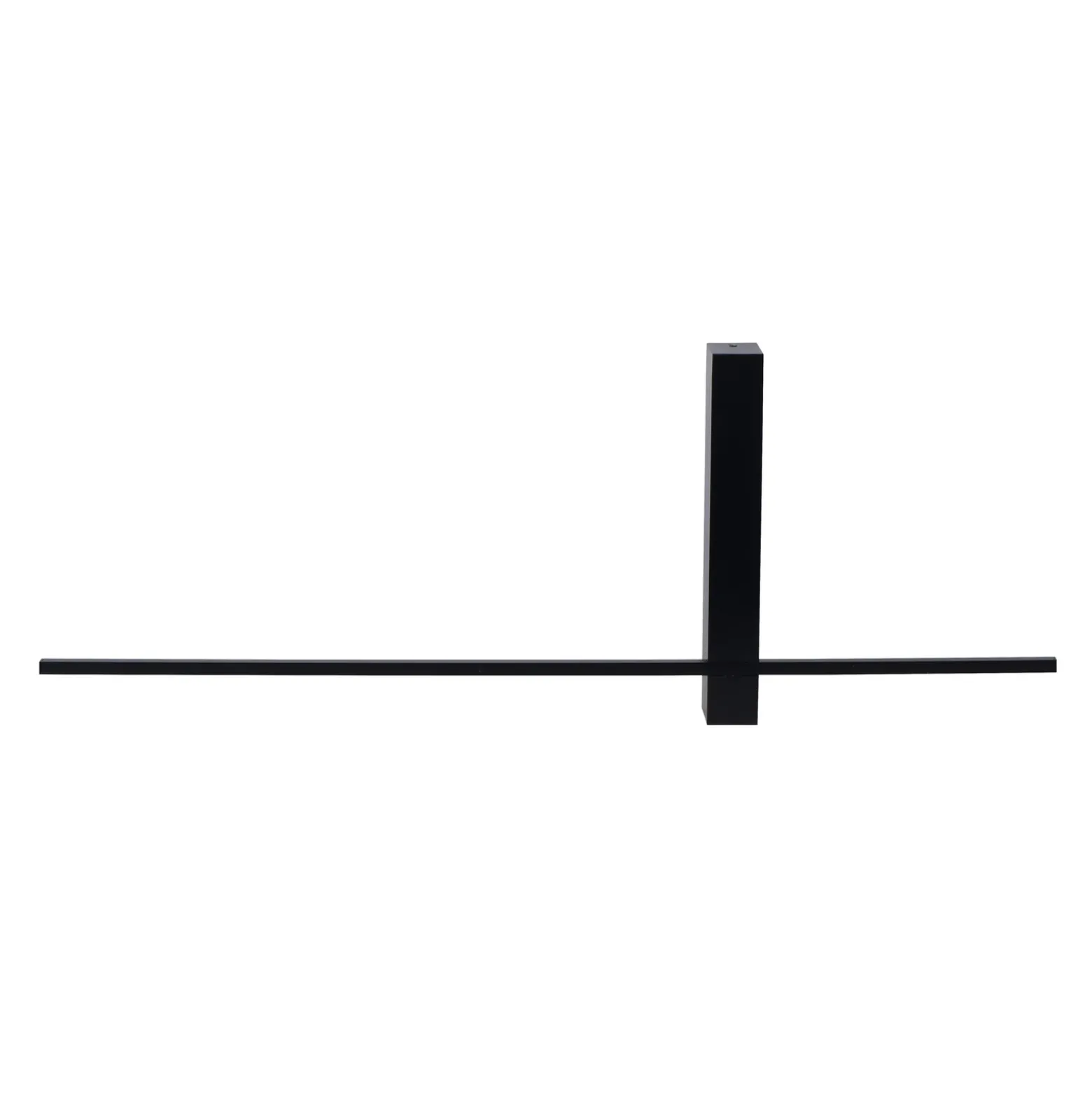 Aplique de pared LED Segin, altura 60 cm, 6W, negro, aluminio