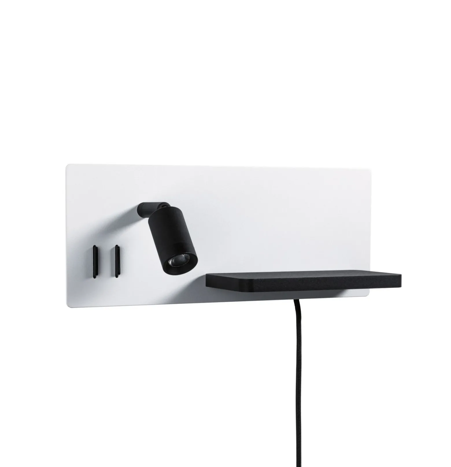 Aplique de pared LED Serra de Paulmann, negro, 2700 K, derecha