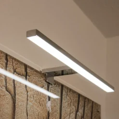 Aplique de pared LED SLV Dorisa ancho 50cm cromo
