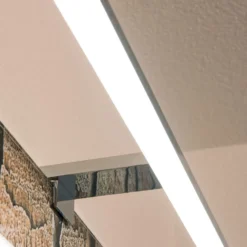 Aplique de pared LED SLV Dorisa ancho 50cm cromo