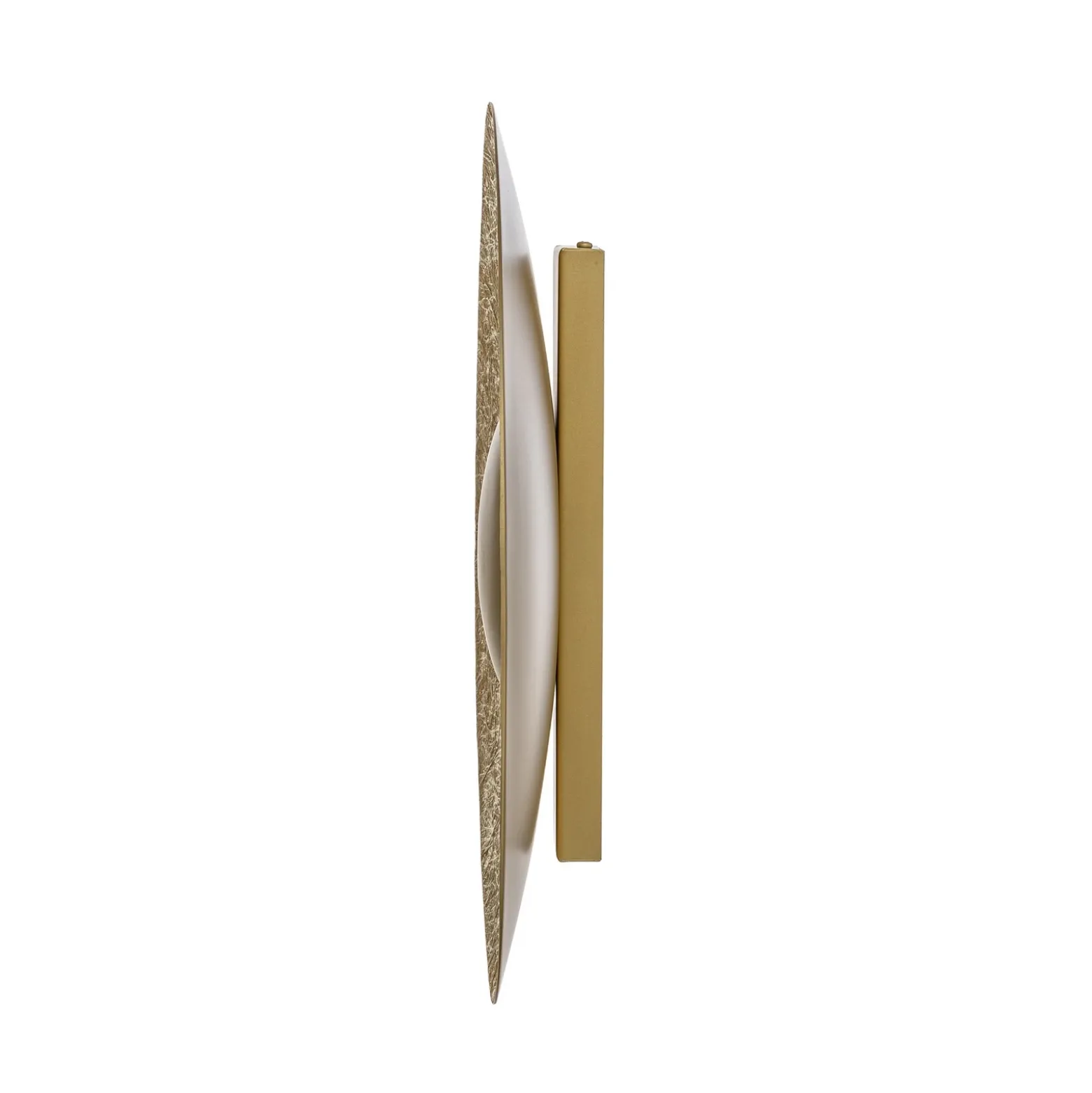 Aplique de pared LED Sole S, Ø 44 cm, color dorado, acero, 3.000 K