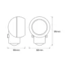 Aplique de pared LED SPYLUX de OSRAM, blanca, sensor, batería, móvil