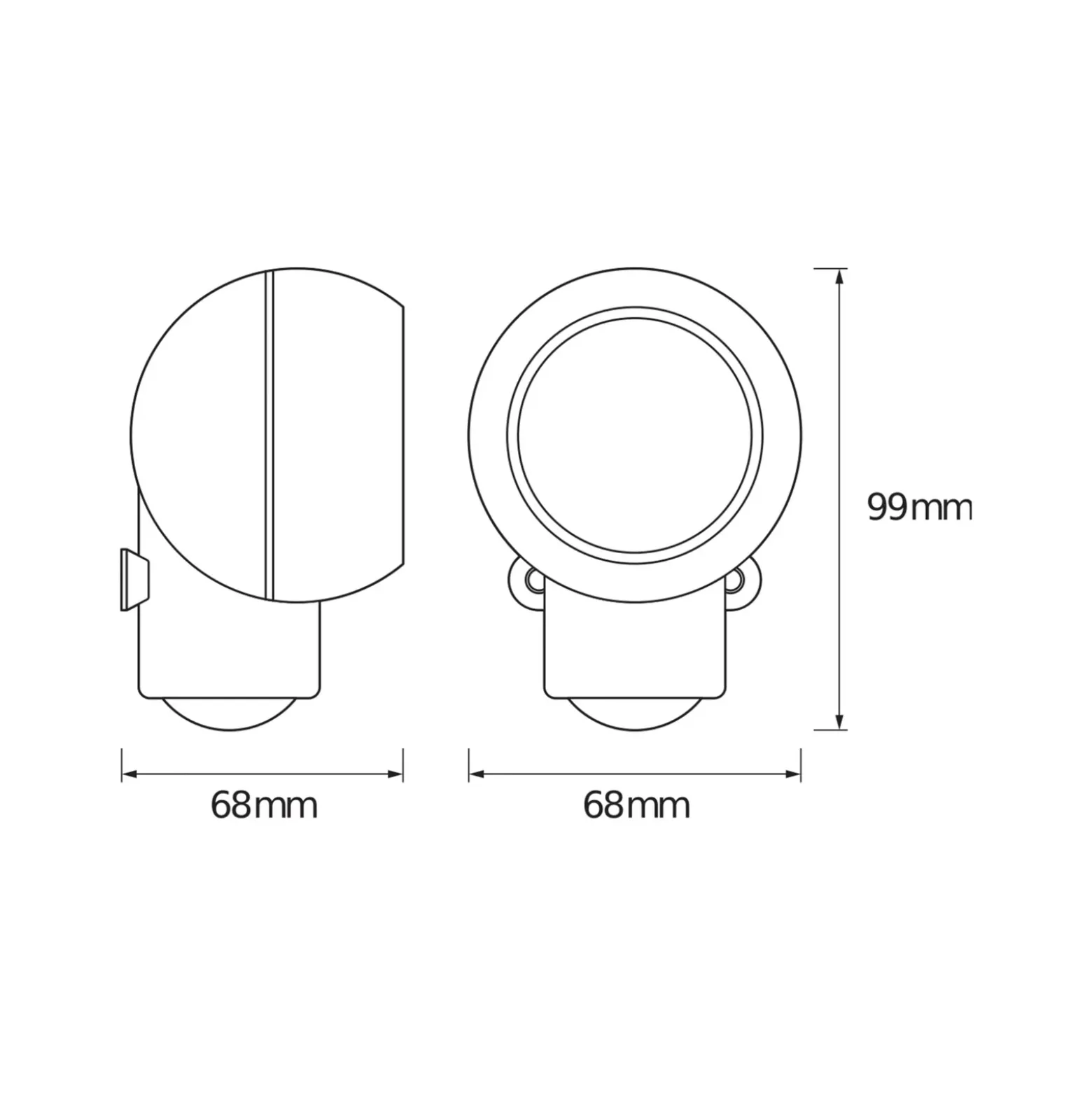Aplique de pared LED SPYLUX de OSRAM, blanca, sensor, batería, móvil