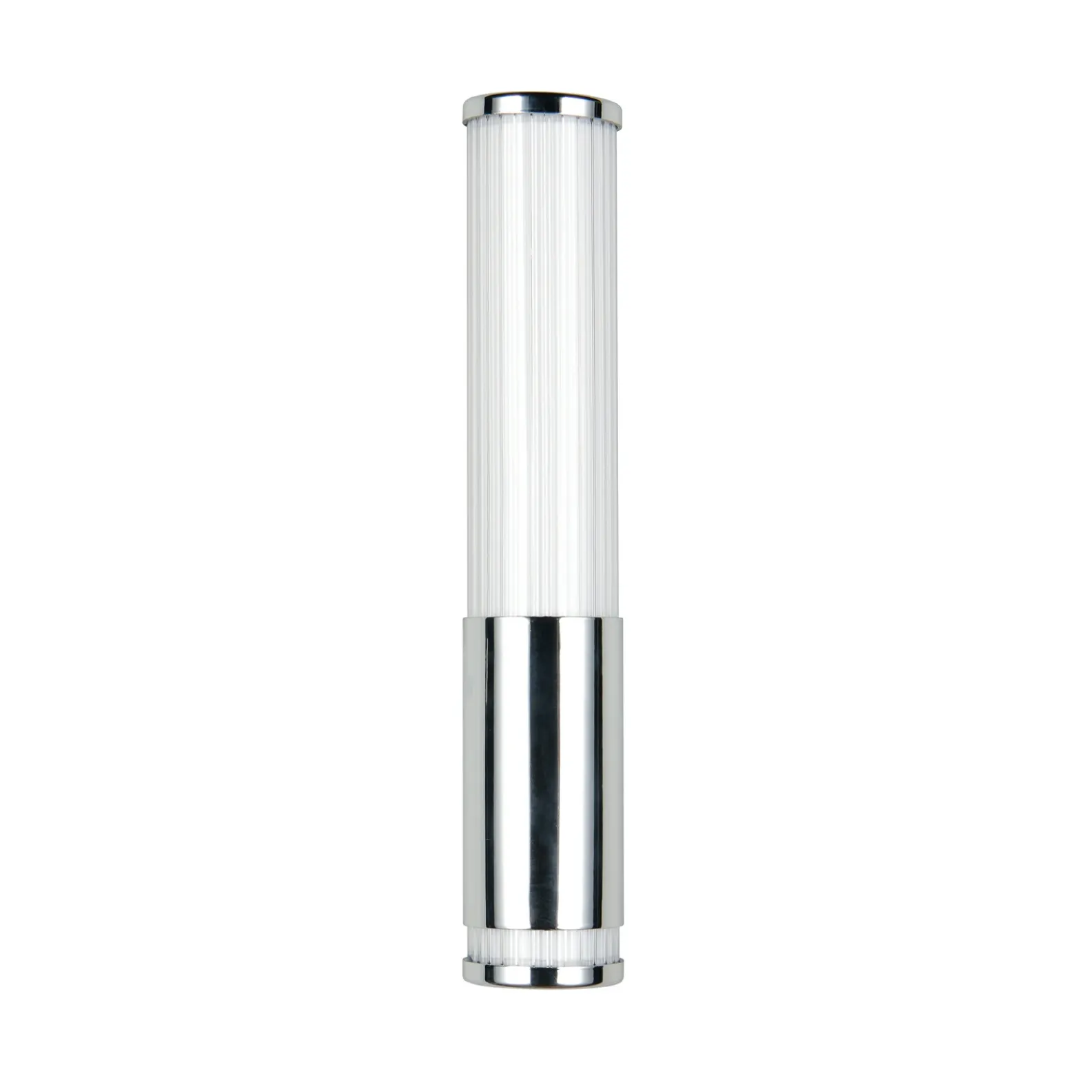Aplique de pared LED Stefano, color cromo, altura 29 cm, metal, IP44