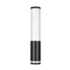 Aplique de pared LED Stefano, negro mate, altura 29 cm, metal, IP44