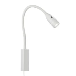 Aplique de pared LED Sten, blanco, altura 61 cm, control por gestos