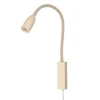 Aplique de pared LED Sten, color arena, altura 61 cm Control por gestos