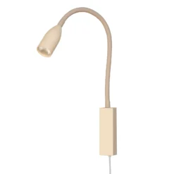 Aplique de pared LED Sten, color arena, altura 61 cm Control por gestos