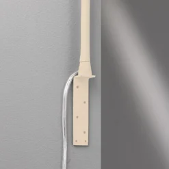 Aplique de pared LED Sten, color arena, altura 61 cm Control por gestos
