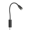 Aplique de pared LED Sten con control gestual, negro