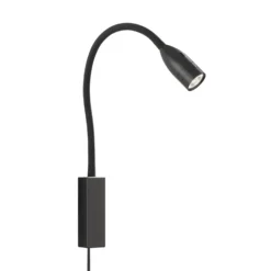 Aplique de pared LED Sten con control gestual, negro
