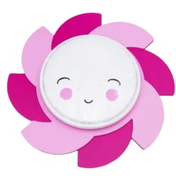 Aplique de pared LED Sun Starlight Smile, rosa