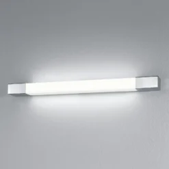 Aplique de pared LED Supreme de Egger DLS, color acero inoxidable, 100 cm