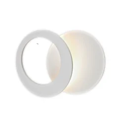 Aplique de pared LED Toronto, blanco, Ø 22 cm, aluminio, regulable