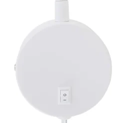 Aplique de pared LED Tusa, blanco, metal, 45 cm, brazo flexible