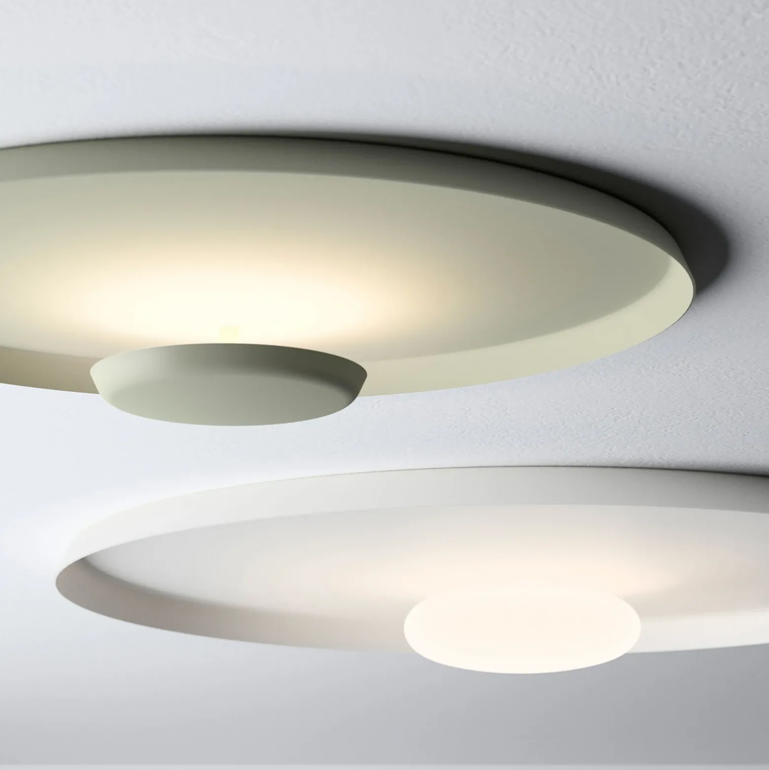 Aplique de pared LED Vibia Top Ø 60 cm blanco