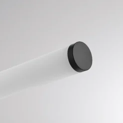 Aplique de pared LED VINA M, negro, 60 cm de ancho, IP44, CCT