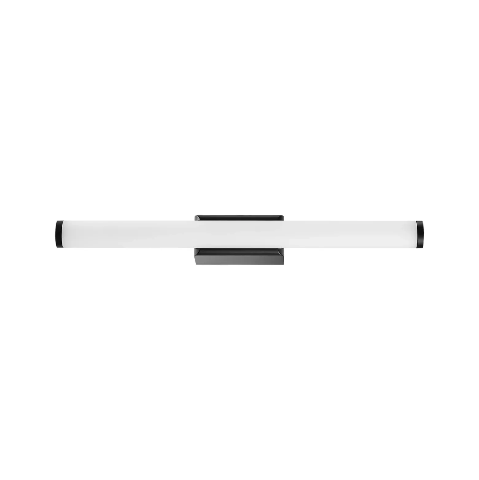 Aplique de pared LED VINA M, negro, 60 cm de ancho, IP44, CCT