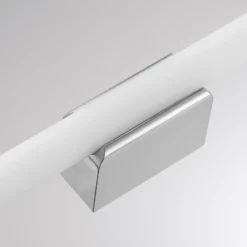 Aplique de pared LED VINA S, color cromo, ancho 40 cm, IP44, CCT