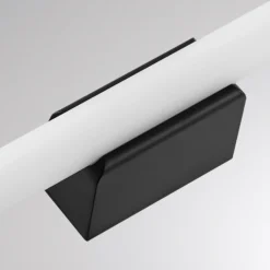 Aplique de pared LED VINA S, negro, ancho 40 cm, IP44, CCT