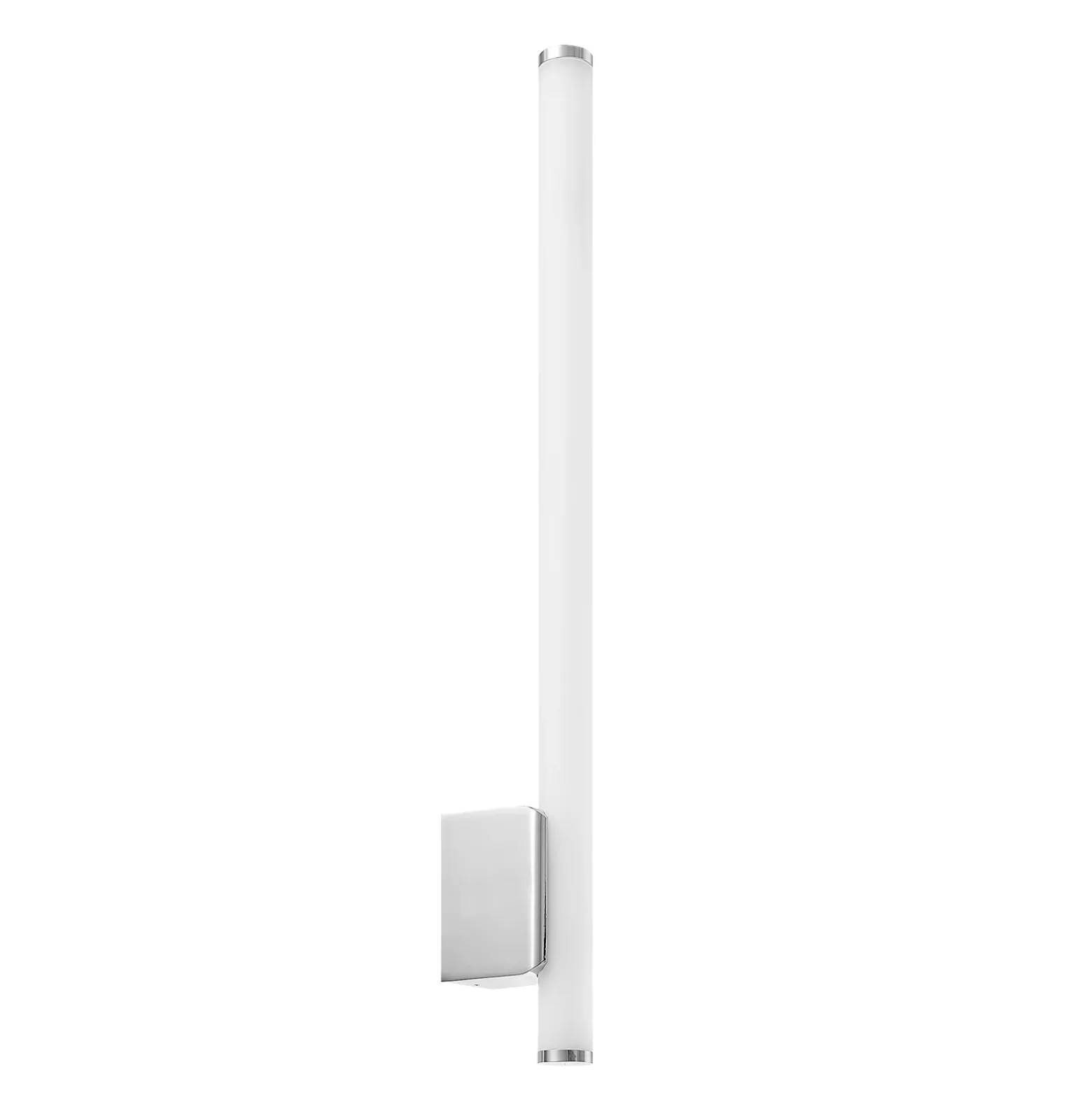 Aplique de pared LED VINA UP M, color cromo, altura 60 cm, IP44 CCT
