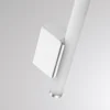Aplique de pared LED VINA UP S, color cromo, altura 40 cm, IP44 CCT