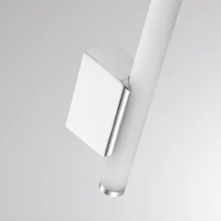 Aplique de pared LED VINA UP S, color cromo, altura 40 cm, IP44 CCT