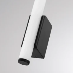 Aplique de pared LED VINA UP S, negro, altura 40 cm, IP44, CCT