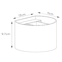 Aplique de pared LED Xio, redondo, dorado mate
