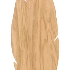 Aplique de pared Lehti, madera clara, 51 x 18 cm, forma de hoja