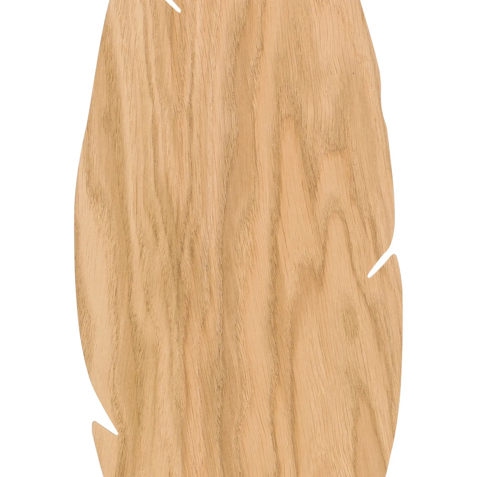 Aplique de pared Lehti, madera clara, 51 x 18 cm, forma de hoja