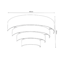 Aplique de pared Levin con pantalla de acero, gris