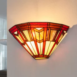 Aplique de pared Lillie de estilo Tiffany